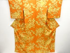 花模様小紋着物